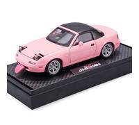 XIYUEYING 1 32 Per Mazda MX5 Supercar Simulazione Lega Modello Auto 14.5CM Decorazione Scrivania Collezione Souvenir Giocattolo Ragazzi(Rosa)