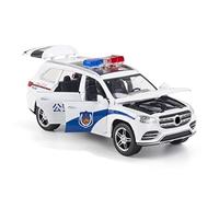 XIYUEYING 1 32 Per Mercedes-Benz GLS580 Auto Della Polizia Pressofusione In Lega Model Car Door Può Essere Aperto Toy(White)