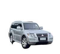 XIYUEYING 1:32 Per Mitsubishi PAJERO SUV Modello Di Auto In Lega Fonde Sotto Pressione E Collezione Di Veicoli Giocattolo Simulazione Della Luce Del Suono(Argento)