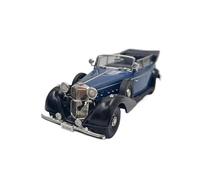 XIYUEYING 1:43 Per Benz Convertible 770 Vintage Alloy Car Model Miniature Collezione Statica Mostra Ornamenti(Blu)