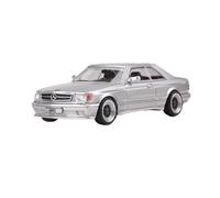 XIYUEYING 1:64 Per Benz 560 SEC AMG Simulazione Modello In Lega Di Auto Collezione Ornamenti Adulto Ragazzo Hobby Souvenir(Argento)