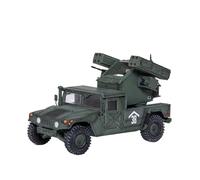 XIYUEYING Modello in scala Modelli Di Carri Armati In Plastica Verniciata Di Verde Del Sistema Di Difesa Aerea Hummer Avenger In Scala 1/72 Degli Stati Uniti Carri armati militari