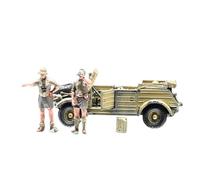 XIYUEYING Modello in scala Sanrong 1/72 Carro Armato Tedesco Da 82 Barili, Guida Dell'esercito Africano, Due Persone, Un'auto, Veicolo Militare,plastica, Carri armati militari