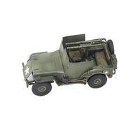 XIYUEYING Modello in scala Sestante LE2014 Modello Di Veicolo Militare Statico In Plastica PVC Montato Su Jeep Willys Bazooka Carri armati militari