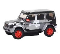 XIYUEYING Ornamenti per auto 1:64 Per Mercedes-Benz W463 Verniciato In Grigio Mimetico Modello Di Auto In Lega Per Uso Collezionista Modelli in miniatura