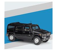 XIYUEYING Per Hummer 2003 H2 SUV Metallo Die Cast Muscle Car Modello Da Collezione Decor Regalo 1 18(Nero)