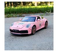 XIYUEYING Per Il Modello Di Auto Sportiva In Lega Porsche Targa Convertibile, Tirare Indietro Il Suono E La Luce Da Corsa 1:32(2)