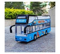 XIYUEYING Per Il Regalo Giocattolo Bambini Bus Bus Turistico Simulazione Modello Di Automobile Della Lega Dell'autobus Turistico A Due Piani(3)