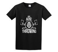 Xiyunjiao Casual T-Shirt Bad Axe Throwing Logo Black L