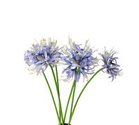 XIZHI 5 steli di gigli artificiali, 50 cm, bulbi di lycoris, fiori artificiali con stelo lungo, realistici al tatto, per fotografia, hotel, giardino, decorazione (viola)