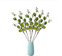 XIZHI 6 rami di limoni finti da 48,3 cm, bellissimi rami di limone gialli, decorazione per la casa, le vacanze, la tavola della fattoria, centrotavola e decorazione natalizia per la casa (verde)
