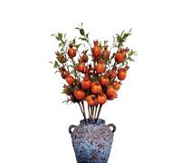 XIZHI Rami di melograno artificiali da 59,9 cm, 6 steli di frutta finti realistici per decorazione domestica, centrotavola, riempitivi per vasi, stile fattoria, piante artificiali realistiche e fiori