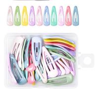 Xizhiwan 30 fermagli per capelli colorati per bambini, adatti per accessori per capelli da ragazza, resistenti, sicuri e facili da usare