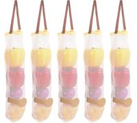 Xizhiwan 5 Pacchetti Appeso di Patata Cipolla aglio Borsa a Rete 21 Pollici Lunga Riutilizzabile in Rete per Frutta e verdura Appeso Sacchetto di Prodotti Agricoli