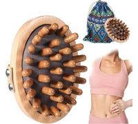 Xizhiwan Pettine da massaggio in legno, adatto per corpo e testa, spazzola per massaggi meridiani e agopunto, strumento di massaggio terapeutico in legno, utilizzato per il drenaggio linfatico del