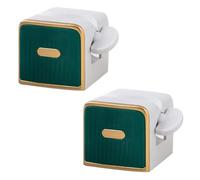 XIZONLIN 2 Pezzi Spremiagrumi Dentifricio Parete Montaggio Rolling Tubi Spremi Dentifricio Autoadesivo Dentifricio Dispenser Porta Supporto per Bagno Cosmetici Crema Mani Verde