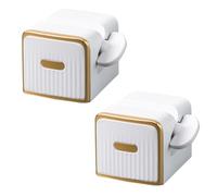 XIZONLIN 2 Pezzi Spremiagrumi Dentifricio Parete Montaggio Rolling Tubi Spremi Dentifricio Autoadesivo Dentifricio Dispenser Porta Supporto per Bagno Cosmetici Crema Mani Bianco