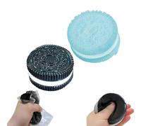 XJBCOD Squishy rosa, Taba Squishy, Panino alla crema Squishy appiccicoso, Giocattolo antistress for biscotti, Giocattolo di ventilazione for decompressione ultra morbido for compleanni e feste(Black