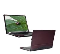 XJchen Custodia protettiva per computer portatile compatibile con HP Elitebook 640 840 845 1040 G9 G10 G11 ProBook 440 445 14" G11 ZBook Firefly 14 G9 custodia protettiva in pelle PU (rosso vinaccio)