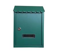 xjdagaoge Cassetta Postale,cassetta Postale da Esterno,cassetta per Pacchi Corriere,materiale Metallico Antiruggine, Grande Capacità, Adatto per L'ufficio Domestico All'esterno(Green)