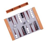 Xjdzineq Gioco multiplo arrotolabile in pelle PU Backgammon Game Mat Backgammon Scacchi Set in 3 colori colorati per interni ed esterni divertimento per esterni in pelle PU e regali