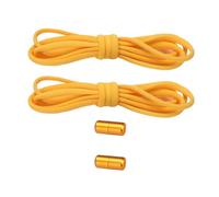 Xjdzineq Lacci per scarpe pigri in nylon ad alta elasticità con alette in metallo per vari tipi di scarpe da ginnastica stringhe per uso quotidiano lacci slip on, Giallo, Taglia unica
