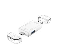 Xjdzineq Lettore di schede di memoria USB ad alta velocità per SDTF SDXCs MicroSD File Sharing Lettore USB