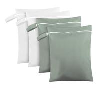 Xjdzineq Sacchetti impermeabili in poliestere durevole per pannolini per adulti, perfetti per viaggiatori, badanti, attività all'aperto, borsa da viaggio, 2 Bianco 2 Grigio, Bellezza di massa