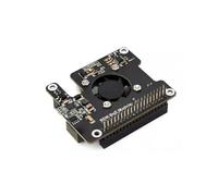Xjdzineq Scheda di espansione Power over Ethernet modulo con dissipatore di calore in metallo e ventola di raffreddamento per alimentazione stabile su espansione Ethernet