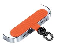 Xjdzineq Supporto per telefono sicuro contro la perdita con rotazione modificabile a 360 clip antiruggine e clip per telefono generale in tessuto universitario premium antiruggine