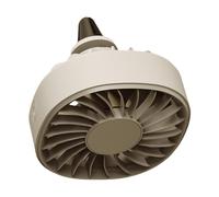 Xjdzineq Ventilatore per auto con rotazione a 360 gradi, con luci a LED, silenzioso, clip su mini circolatori d'aria per auto, camion, ventilatore con luce LED colorata