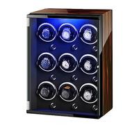 XJEIVJIC Chandelier Automatic Watch Winder for 1 2 3 4 6 9 Watches with Ultra-Quiet Motors Display Case for Men's and Women's Watches,D-9+0 Chandelier