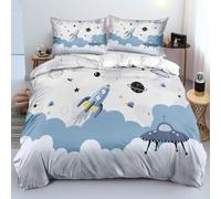 XJHDS 135-260 * 220 CM 3 PZ/Set 3D Star Stampato Ragazze Set Copripiumino Singolo Set Copripiumino Singolo 3D e 2 Federe King Size
