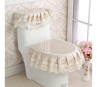 XJHDS 3 PZ/Set Coperchio del WC Barocco e Copriserbatoio con Tasche Copriwater Copriwater Set Copriwater in Pizzo