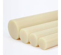 XJJDCB Asta Nylon PA6 Beige 100cm Ø15-40mm Barra Plastica Tecnica per Componenti Industriali, Tornitura CNC, Parti Anti-Usura e Progetti Fai-da-Te,40mm