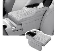 Xjjhyl Rialzo Bracciolo Auto per Ford Taurus 1986-2019 2016 2017 2018, Organizer Console Centrale con Tasche Laterali e Porta Fazzoletti, Comfort Pelle di Alta qualità,White