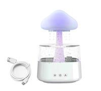 XJKH Diffusore di oli essenziali a forma di nuvola di pioggia, 450 ml, nebulizzatore USB da scrivania, con luci a 7 colori e suono a goccia d'acqua, per casa e camera da letto, umidificatore con