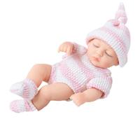 XJKLBYQ Bambola in miniatura in silicone full body micro realistico bambola neonato lifelefy baby assomiglia bambole anti -stress di vere bambini con vestiti, stile 1