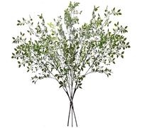 XJKLBYQ Birch Tree Branches 3PCS 43.3 inch Realistic Faux Greenery Stems Bendable And Flexible Artificial Birch Branches for Vase Filler Home Office Decor|Artificial Plants Greenery
