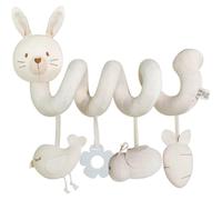 XJKLBYQ Giocattolo per Passeggino, Peluche a Spirale Giocattoli per presepe, cigolio educativo educativo per Le attività del per Il Neonato 0-6 Mesi (Coniglio)
