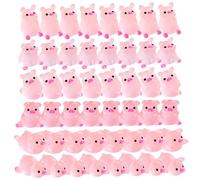 XJKLBYQ Glow in the Dark Pigs, 50pcs Mini Resin Animals, 6 Styles Figurine luminose per fai -da -te, giardino, casa delle bambole