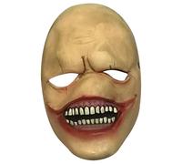 XJKLBYQ Maschera di Halloween in lattice Joker, sorriso sorriso con cicatrici rosse, maschera per il viso horror per cosplay, case infestate e feste