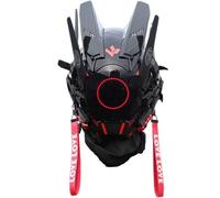 XJKLBYQ Maschera Punk Cosplay for Men, Cyber Helmet LED LED Visibile Cyber Mask Vuristic Futuristic Fanti-Fi Anti Fog Cyber Punk Mask per Music Festival, Cosplay, Halloween, Party