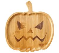 XJKLBYQ Piatti da servizio di Halloween in legno Halloween che serve per salotteri del vassoio piatto decorativo spettrale per feste, ciotola di caramelle