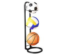 XJKLBYQ Porta da Basket, Porta di Pallacanestro in Acciaio a 3 Strati, Supporto a Sfera Verticale, Supporto per Il Display per la casa di pallavolo, Palla, Palla