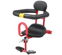 XJKLBYQ Sedile per Biciclette per Bambini, Chai di Sella Morbida, Portata della Sicurezza per Bambini da Bambino a Montaggio Frontale con Pedale e guardrail a Forma di U per Piccoli