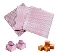 XJLyaya 100 Pezzi Carta Per Caramelle, Involucri Per Caramelle Al Cioccolato, Carta Alluminio Cioccolatini Cartine, Confezione Di Carta Al Cioccolato, Per Caramelle E Cioccolato Fai Da Te(Rosa)