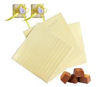 XJLyaya 100 Pezzi Involucri Per Caramelle Al Cioccolato, Carta Per Caramelle, Carta Alluminio Cioccolatini Cartine, Confezione Di Carta Al Cioccolato, Per Caramelle E Cioccolato Fai Da Te(Oro)