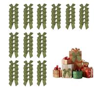 XJLyaya 60 Fiocchi, Fiocchetti Piccoli per Decorazioni, Fiocchetti per Bomboniere per Matrimoni, Confezioni Regalo, Artigianato, Compleanni, Torte, Decorazione di Sacchetti per la Merenda (Verde)