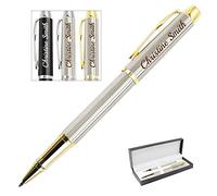 XJone Penna Personalizzata con Nome, Penne Personalizzate Incisione per Uomo Donna, Ricarica Media Ricaricabile, Inchiostro Nero e 0,7 mm